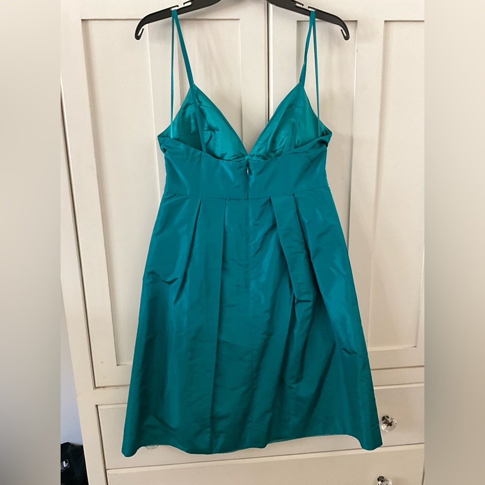 Sz8 J. Crew Adrienne Dress in Peacock - Picture 6 of 8